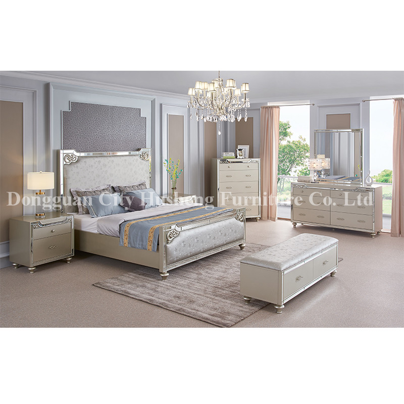 Best Seller Bedroom Möbler med Modern Design och Kungsstorlek tillverkad i Kina